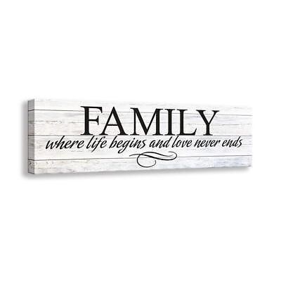 #ad Inspirational Quotes Motto Canvas Wall ArtFamily Prints Signs Framed Retro ... $23.91