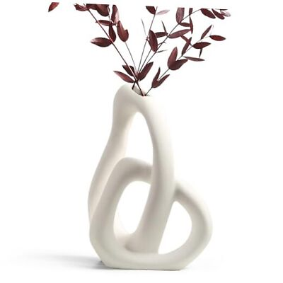 #ad Modern Ceramic Flower Vases for Home Decor Boho Kont Decorative Vase for White $40.74