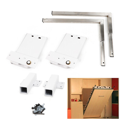#ad Murphy Wall Bed Springs Mechanism Hardware Kit White $75.60