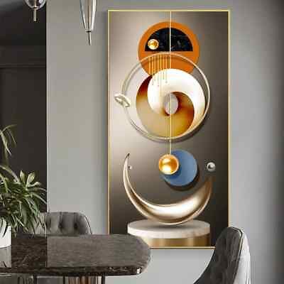 #ad #ad Modern Abstract Geometric Canvas Painting Mural Poster Wall Picture Home Decor $21.84