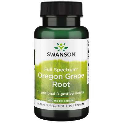 #ad Swanson Full Spectrum Oregon Grape Root 400 mg 60 Capsules $7.75