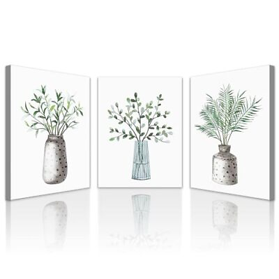 #ad Lapremoly Wall Art For Kitchen 20x28inches*3pcs Green Plants Hang Pictures $117.44