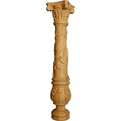 OSBORNE WOOD PRODUCTS INC. 1625M 36 x 7 1 2 Carved Grape Kitchen Island Column $1406.86