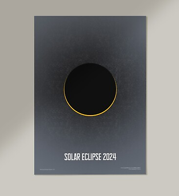 #ad Solar Eclips Poster Abstract Modern Wall Art Art Decor Interior Decor $24.00