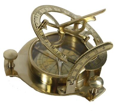 #ad 3quot; Sundial Compass Solid Brass Sun Dial Rustic Vintage Home Decor Gifts $19.89
