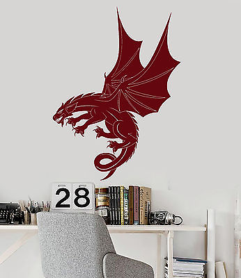 #ad Vinyl Wall Decal Dragon Fantasy Art Child Room Decoration Idea Stickers ig4811 $20.99
