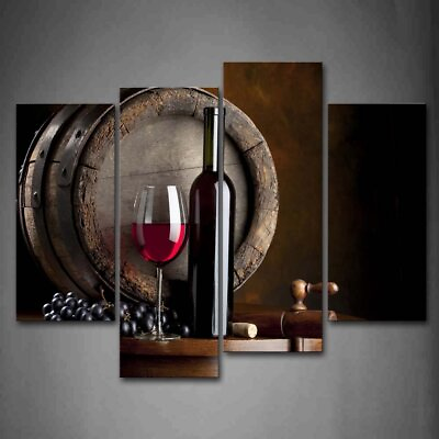 #ad Wine Wall Art for Dining Room Wine Bar Canvas Wall Decor Painting Kitchen Pic... $72.19