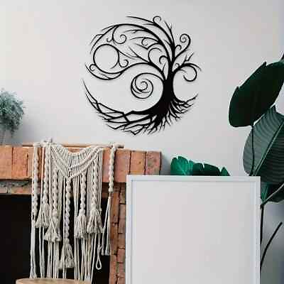 #ad Stunning Tree Of Life Metal Wall Art For Modern Home Decor 11in $12.84