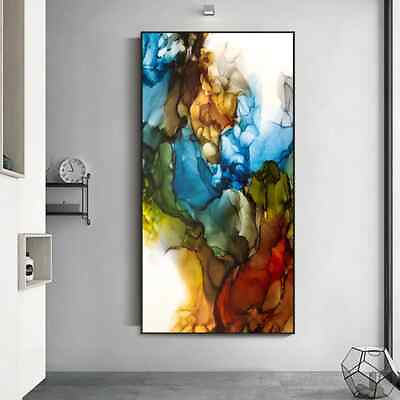 #ad #ad Canvas Paintings Wall Art Abstract Colorful Line Pictures For Living Room Decor $20.23