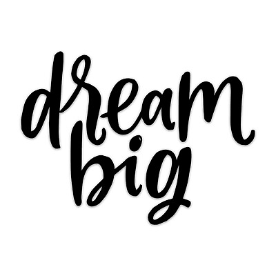 #ad Dream Big Inspirational Wall Decals Bedroom Motivational Quote Sticker $12.97