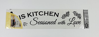 #ad #ad Kitchen Quotes Vinyl Art Removable Stickers Home Wall Decal Seasoned with Love $11.00