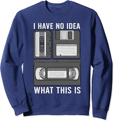 #ad Funny Cassette Tape Art 1980s Throwback Party Gift Unisex Crewneck Sweatshirt $26.99