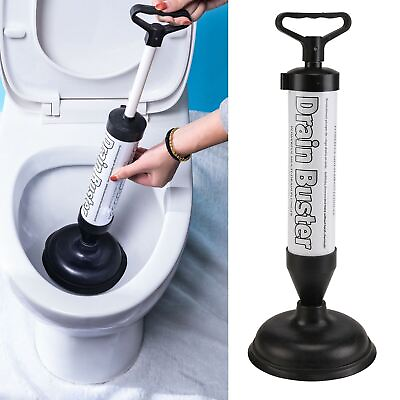 #ad Powerful Toilet Plunger High Pressure Toilet Unblock Pipe Air Drain Blaster $9.44