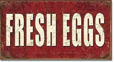 #ad #ad Fresh Eggs for Farm Market Kitchen Rustic Wall Art Decor Metal Tin Sign 8x12in $23.83