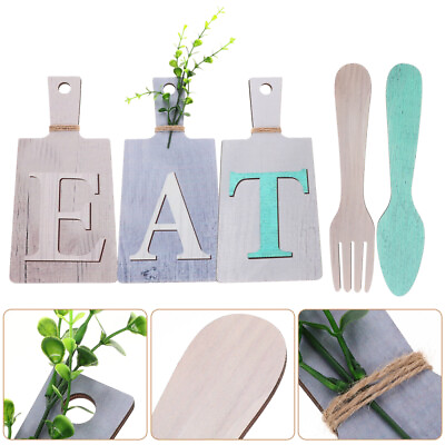 #ad #ad Kitchen Wall Decor Restaurant Decorative Wooden Sign Home Indicator $19.17