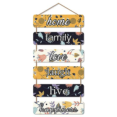 #ad Wooden Wall Hangings Home Decor Items Large Multicolor US $31.83