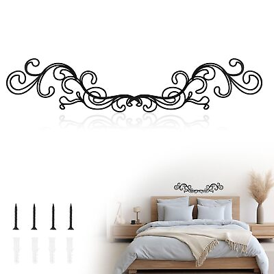 #ad black wall art metal embossed texture metal wall decor 2 pieces metal wall a... $23.76