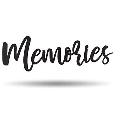 #ad Memories Wall Decor Metal Art Piece 17quot;x5quot; Memories Family Wall Sign Metal $23.62