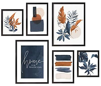 #ad 6 Pieces Framed Botanical Wall Art Sets with Tropical Plants for Gallery Wall... $69.12