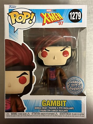 #ad Gambit Funko Pop X Men 97 1279 Funko Shop Exclusive Marvel Animated Series $39.99