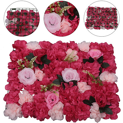 12pcs Artificial Flower Wall Panel Floral Wall For Party Wedding Backdrop Decor $168.00