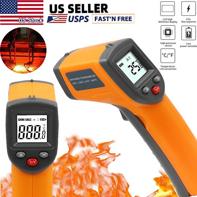 #ad Infrared Laser Thermometer Gun No Contact Digital Temperature Measurement Tester $9.69