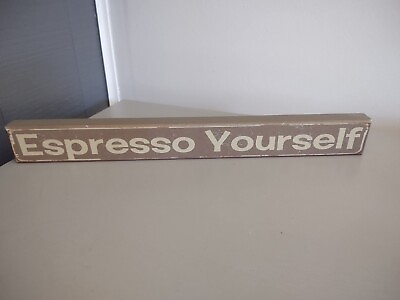 #ad #ad ESPRESSO YOURSELF Coffee Lovers Rustic Signs for Kitchen 18quot;x2quot; $7.99