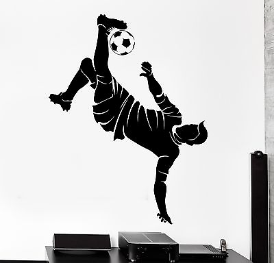 #ad Wall Stickers Sport Soccer Football Player Europe Vinyl Decals z3008 $69.99