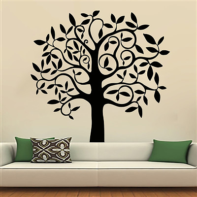 #ad Tree Wall Decals Art Decal Stickers Decal Tree Bedroom Home Decor Mural MN927 $25.99