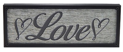 Love Sign Word Art Home Kitchen Decor Wall Hanging Cursive Script Typography $14.99