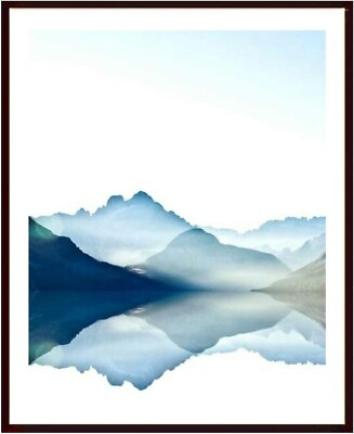#ad Nature Mountain Wall hanging Photoframe 14x17 Matt frame without glass walldecor $45.00