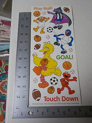 COLORBOK SESAME STREET PLAY BALL SPORTS BIG STICKERS SCRAPBOOKING A2392 $2.99