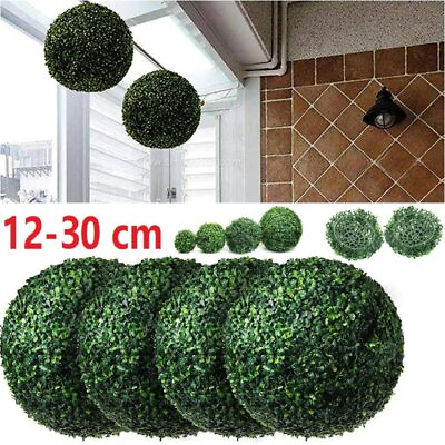 #ad #ad 12 37CM Artificial Plant Topiary Ball Sphere Faux Plant for Indoor Outdoor Decor $8.17