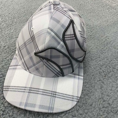 #ad Hurley Plaid Big Lots Casual Baseball Cap Dad Hat Flexfit Fitted s m $11.95