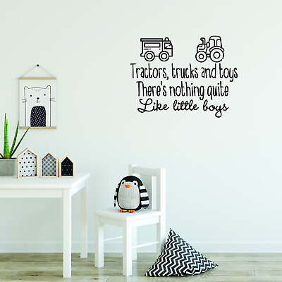 #ad Vinyl Wall Art Decals There#x27;s Nothing Quite Like Little Boys 22.5quot; x 29.5quot; $17.99