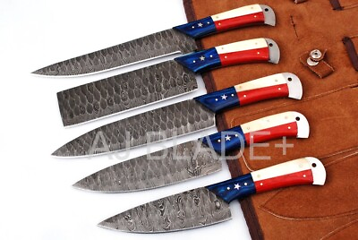 #ad #ad CUSTOM HANDMADE FORGED DAMASCUS STEEL TEXAS CHEF KNIFE KITCHEN KNIVES CHEF SET $104.99