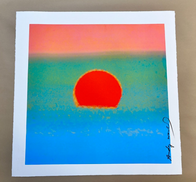 #ad #ad Andy Warhol Sunset 1972 Pl. Sign Ltd Ed Print 22.3 X 22.3 in. one of 50 $149.00