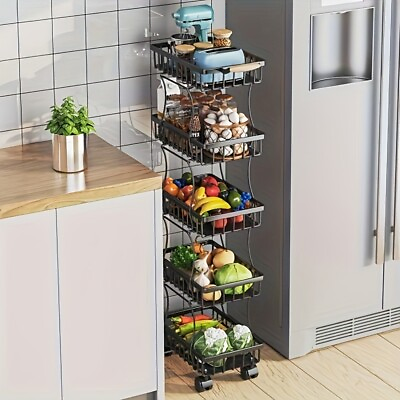 #ad Fruit Vegetable Basket For KitchenFruit Vegetable Storage CartVegetable Basket $29.00