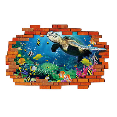 #ad Home Stickers Sea Turtle Wall Nursery Decals Children#x27;s Room $8.35