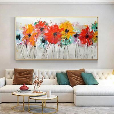#ad Canvas Painting Abstract Flower Canvas Wall Art Posters Prints Art Wall Picture $16.00
