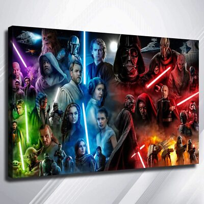 #ad #ad Movie poster Star Wars Wall Art Poster Canvas Wall Art Wall Decor Canvas Print $19.90