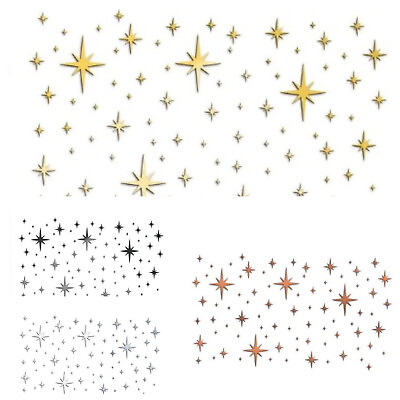 #ad Wal Sticker Meteor Stars Shaped Self Adhesive Waterproof Acrylic for Decoration $23.49