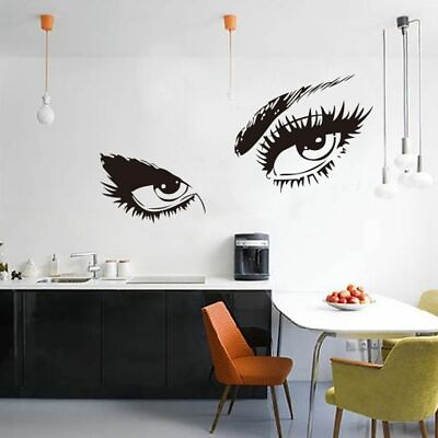 #ad Eye Wall Sticker DIY Art Decal Eyelashes Wall Sticker Home Decoration 19quot;x22quot; US $6.91