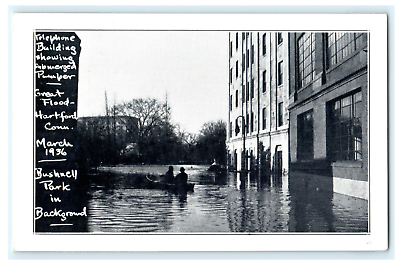 #ad Great Flood Hartford CT March 1936 Reproduction Modern Print $3.00