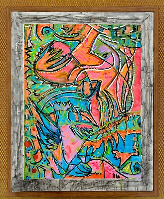 #ad #ad Modern Abstract Painting Graffiti Art Cubism Anime Cartoon Original Psychedelic $29.99