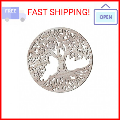 #ad Tree of Life Wooden Wall Art Decor Wooden Tree Wall Sculpture 11.8 Inch Tree of $13.47