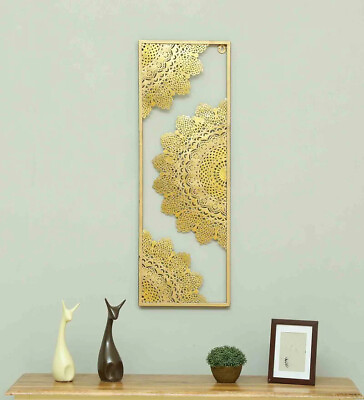 Niche Wall Decor Golden Frame Iron Wall Abstract For Home Decor $179.00