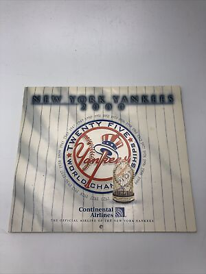 #ad Vtg New York Yankees Baseball Year 2000 Wall Promo Giveaway Calendar NEVER USED $10.00