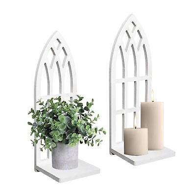 #ad HPC Decor Candle Sconces Wall Decor Set of 2 Handmade Wall Sconce Candle Hol... $43.13