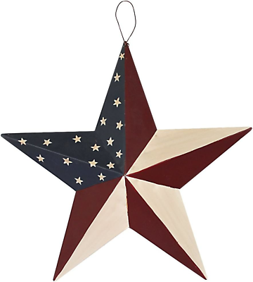 #ad Americana Metal Barn Star American Patriotic Star Wall Decoration Gift for Man $22.09